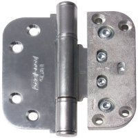 3D Adjustable Door Hinge - 92 x 92 x 14/2.7mm - Chrome