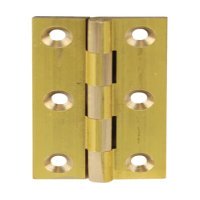 Broad Style Hinge 51x29mm Brass Aged