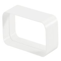 Compairflow 125 Tube Connector Plastic Wht