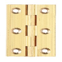 Broad Style Hinge 38x22mm Brass Self