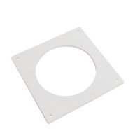 Manrose 100mm Flat Wall Plt Rnd Wht