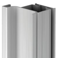 Gola System D Profile Vrt End 2.67m Aluminium Black