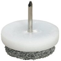 Pin Type Felt Glide D28mm Plastic Wht/Grey