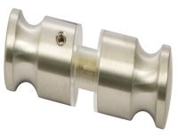 PBA Cub/Gls Double Fixed Knob 316L SSS