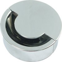 Cable Outlet 2Prt D80x22mm Steel PC