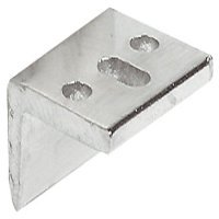 Angled Striking Plate w Slot Brass BP