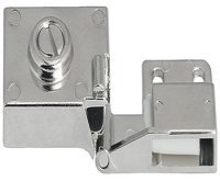 170D Glass Door Hinge Set Zinc Alloy CP