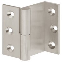 Cranked Hinge 50x35mm LH Brass MNP