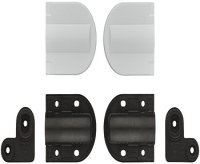 105D Chest Lid Hinge Rectangle Stainless Steel/Plastic Grey/Wht