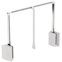 2004 WithRobe Pull Rail 770-1200mm Wht/Chrome