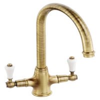 Abode AT1028 Ludlow Dual Lvr C-Tap Brs