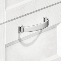 Augusta Bow Handle+BP Zinc Alloy SSE 128mm Fixing Centres