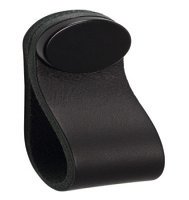 Flexa Loop Handle 22x70mm Leather Black/Black