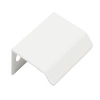 Curve Profile Handle Aluminium Matte Wht 32mm Fixing Centres