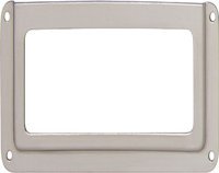 Label Frame Steel Sat Nickel Plt 69x35x2mm