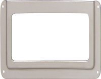 Label Frame Steel Sat Nickel Plt 100x58x2mm