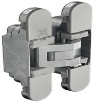 180D 3D Con Cabinet Hinge Zinc Alloy/Plastic MCP/Grey