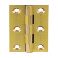 Broad Style Hinge 51x29mm Brass Polished Brass