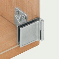 170D Glass Door Middle Hinge Black