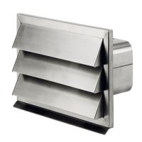 Compairflow 150 WallVent 83x215x120mm Stainless Steel