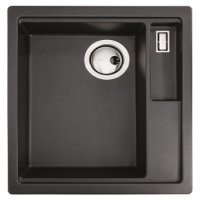 Abode AW3194 LivInc 1.25B Sink LHMB Black