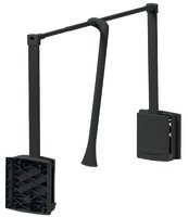 2004 WithRobe Pull Rail 600-1000mm Black/Black