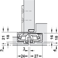 Tectus TE240 3D 180D Hinge MB