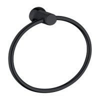 Provence Towel Ring 197x184x55mm Black