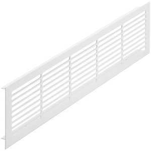 Ventilation Grille Rectangle 86x500mm Aluminium Wht 9010