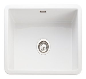 Rectangle Rustique CRUB4936WH 1.0B Sink Cer Wht