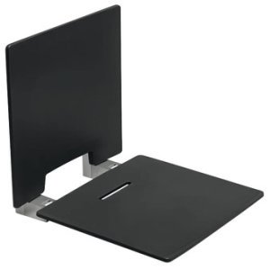 Nyma Style S/L Shwr Seat 100kg Aluminium Black