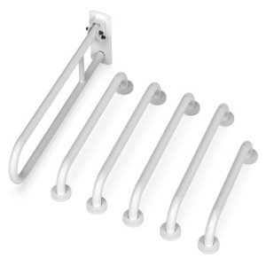 Nyma Care Doc M Rails Only Set Stainless Steel Wht