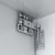 Scarpi-4 Cabinet Hanger LH Screw-On