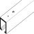 Hawa Junior 80 Top Track 2.5m Silver Anodised