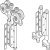 HafeleFld 100U End Hanger Set 316 GSS