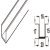 HafeleFld 100U Btm Channel 4.0m Black