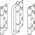 HafeleFld 100U Hinge Handle Set 316 SSS