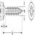 Spax Screw Ful Countersunk PZ2 D4.0x60mm Yellow Zinc