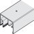 Hawa Porta 100GWF Top Trk 2.5m Aluminium