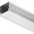 Loox5 1191 Profile Rectangle 2.5m Aluminium/Plastic SlvOpl