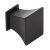 Augusta Knob+BP Zinc Alloy Matte Black 30x30mm