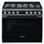 Smeg Por CPF9GPBL Range Ckr DF Black/Stainless Steel