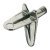 Shelf Support D3mm w Lip Plug Zinc Alloy NP