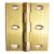 Butt Hinge Narrow 75x35mm Brass Self