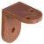 Angled Bracket 25x24x16mm Plastic Brown