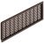 Ventilation Grille Rectangle 227x68mm Plastic Brown