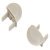 Loox5 1190 Profile Rectangle Endcaps Plastic Silver
