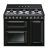 Smeg Vic TR93BL Range Ckr DF Black