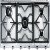 Smeg Cuc SRV596GH5 Hob Gas 5Z Stainless Steel