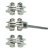 Soss Concealed Door Closer Kit Zinc Alloy/Steel SBP